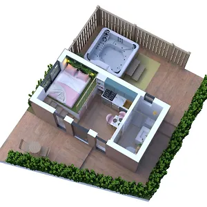 Appartement Les 2 Fees - Jacuzzi - Deco Feerique, Montfort-sur-Meu